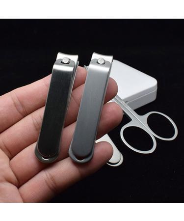 UNbit Nail Clipper Five-Piece Nail Clipper Nail Clipper Nail Clip Stainless Steel Nail Polish Strip Ear Scoop Nail Clipper Silver - Buy Online on GoSupps.com