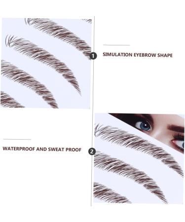 HAPINARY 4pcs Eyebrow Stickers Decal Stickers Stick on False Eyebrows Cosmetics 6d Transfer Stickers Make up - Buy Online on GoSupps.com