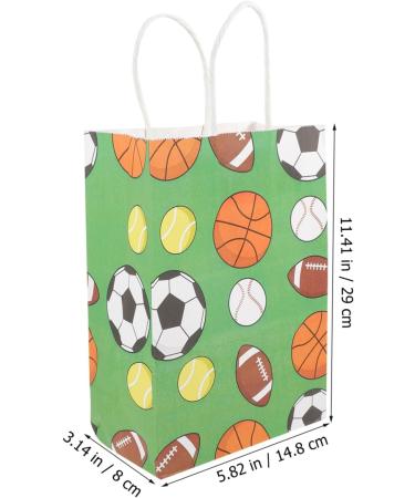 KOMBIUDA 12pcs Gift Bag Tote Bouquet Bags Football Paper Bags Wrapping Bags for Presents Bags for Shop Tea Coffee Sugar Canisters Packing Bags Big Bag Kraft Paper Container Candy - Buy Online on GoSupps.com