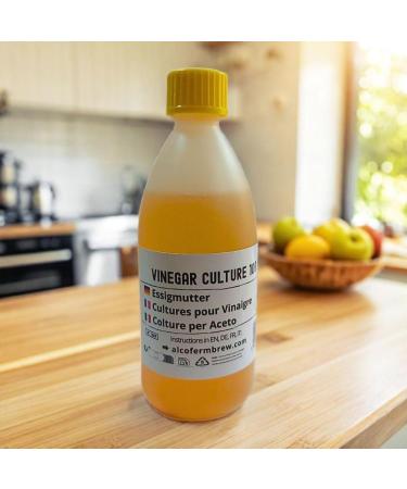 AlcoFermBrew Vinegar Bacterial Culture 100 ml Make your own Vinegar at Home Natural Fermentation For Up to 50L Vinegar - Buy Online on GoSupps.com