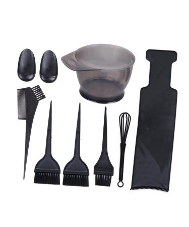ERINGOGO 8 pi ces Kit Coiffure Professionnel pour Coloration Cheveux avec Bol de Teinture Peigne et Brosses Accessoires Durables et Pratiques pour Salon et Usage DIY