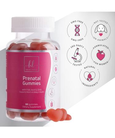 Prenatal Vitamin Gummies with DHA, Folic Acid & Immune Support - 60 Gummies (30 Day Supply) - Buy Online on GoSupps.com