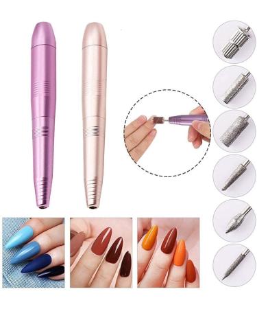ZYZY Professional Nail Drill Kit Portable Electric Nail Drill Kit Nails Manicure Pedicure Polishing Shape Tools Set with 11Pcs Drill Bits and 16Pcs Sanding Bands - Buy Online on GoSupps.com