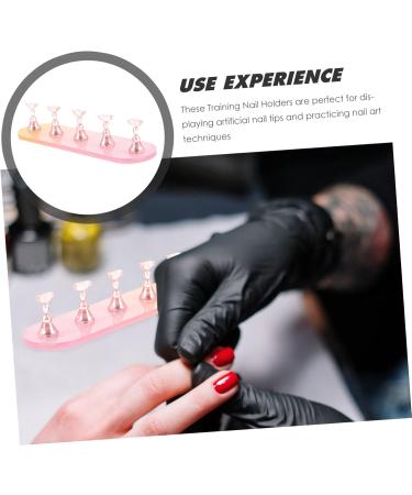 FOMIYES 4 Sets Nail Practice Holder Beauty Nail Display Training Nail Display Nail Stands for Nail Art Training Nail Racks Nail Art Holder Rack Nail Flakes Accessories Plastic - Buy Online on GoSupps.com