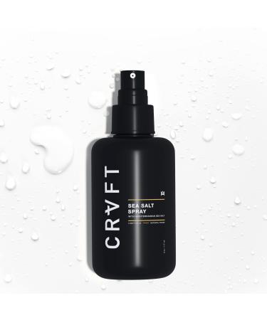 CRVFT Sea Salt Spray 6oz | Light Hold/Natural Finish | Add Volume & Texture | Ideal for All Hair Types & Lengths | Men's Texturizing Surf Spray | Made in the USA | Paraben & Sulfate Free  Scented