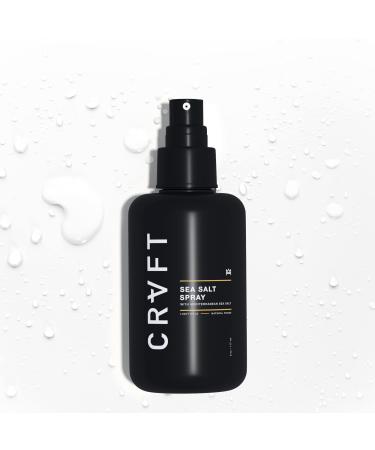 CRVFT Sea Salt Spray 6oz | Light Hold/Natural Finish | Add Volume & Texture | Ideal for All Hair Types & Lengths | Men's Texturizing Surf Spray | Made in the USA | Paraben & Sulfate Free  Scented  - Buy Online on GoSupps.com