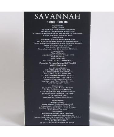 Savannah Spray Cologne - Eau De Parfum for Men - 3.4 fl.oz - Buy Online on GoSupps.com