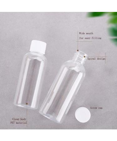 12-Pack 30ml Refillable Clear Travel Bottles - Portable Containers for Liquids Lotion Shampoo & Cream - Ideal for Camping & Travel - Buy Online on GoSupps.com