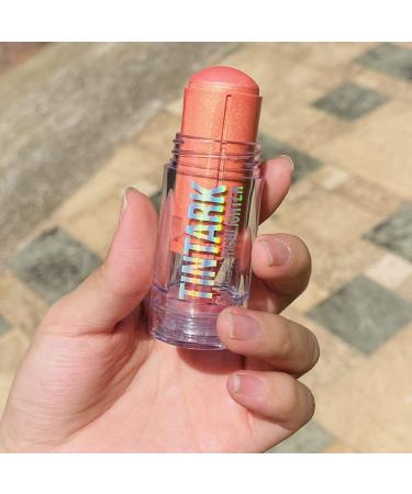 TINTARK Chubby Cream Highlighter Stick - Glitter Eyeshadow & Face Makeup | Ariel - Purple - Buy Online on GoSupps.com
