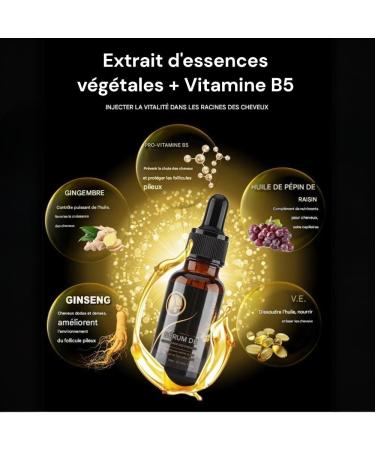 Kit S rum Croissance Cheveux au Gingembre + Derma Roller | S rum Pousse Rapide & Anti-Chute | Huile Germinale Naturelle | Soin Capillaire Homme & Femme - Buy Online on GoSupps.com