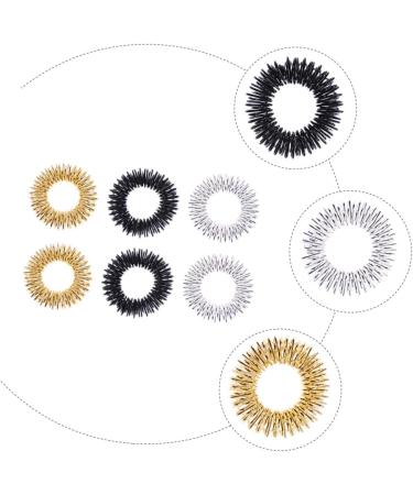 Solustre 9-Set Battery Ring Finger Massage Rings - Acupressure Metal Circles for Relaxation & Relief | Ideal for Household Use & Gift - Buy Online on GoSupps.com