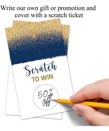 50 Pack Rose Gold Blank Gift Certificate Scratch Off Cards for Small Business - Haizct - Buy Online on GoSupps.com