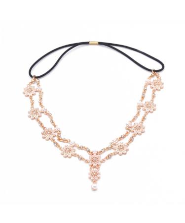 Handmade Metal Tiara for Women | Fashion Rhinestone Jewelry Hairband with Integrated Hair Tie - Buy Online on GoSupps.com