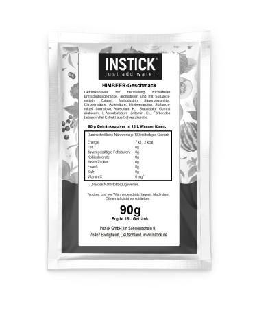 Buy Intick Sugar-Free Raspberry Instant Drink Powder - Vegan Low-Calorie 18L Pack with Vitamin C - International Shipping - Buy Online on GoSupps.com