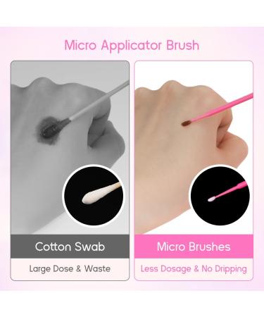 400 PCS Multipurpose Dental Swabs Disposable Micro Applicator Brush Bendable Makeup Brush 1.2/1.5/2.0/2.5 mm 400 count (Pack of 1) - Buy Online on GoSupps.com