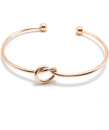 COFOZA Mother & Father of The Groom Gifts Set - Rose Gold Compact Mirror, Knot Bracelet, Tie Clip - Engagement/Wedding Proposal Gifts - Buy Online on GoSupps.com