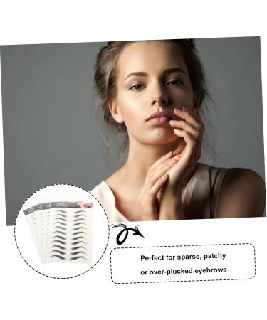 Mikinona 4 Sheets Waterproof Eyebrow Stickers Imitation Eyebrow 6d Hair-like Eyebrows Stickers Water Proof 4d 21x14.8cm Black - Buy Online on GoSupps.com