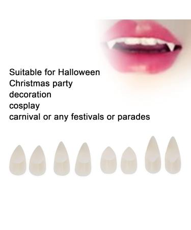 Vivid Effect False Teeth | Cosplay Dentures Set for Halloween & Christmas | Easy to Use Lightweight ABS Material & Adhesive - Buy Online on GoSupps.com
