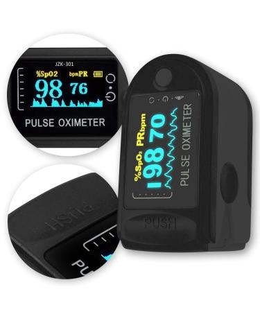 NAmobile Finger Pulse Oximeter Blood Oxygen Pulse Meter Saturation SpO2 Heart Rate