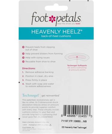 Shop Foot Petals Heavenly Heelz Technogel Heel Cushions - Pink/Transparent 1 Pair for Ultimate Comfort | International Shipping Available - Buy Online on GoSupps.com