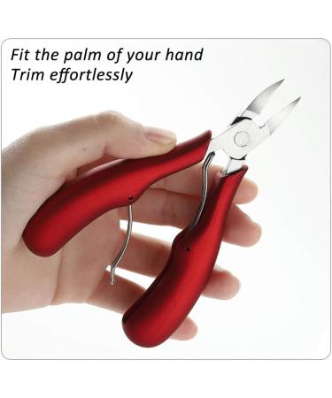 Toenail Clippers Nail Clippers Cuticle Clipper Toe High-Grade Stainless Steel Thick Nails Ingrown Nails Suitable for Men Women and Seniors Red (Color : Red) - Buy Online on GoSupps.com