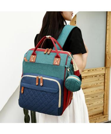 Fexkean Large Capacity Baby Diaper Bag Backpack - Portable Travel Diaper Bag with Foldable Bed & Multi-Functionality - Ideal for Parents on the Go - Buy Online on GoSupps.com