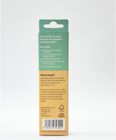 Kempii Bamboo & Corn Toothbrush Set for Kids (3-8 years) - Soft Eco-Friendly 3-Pack Manual Toothbrushes with Gentle Bristles - Buy Online on GoSupps.com