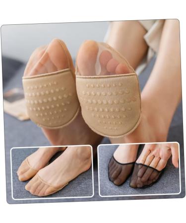 FRCOLOR 10 Pairs Half Socks Half Women's High Heels Reusable Toe Socks Wear-resistant Metatarsal Pad Breathable Five Toe Socks Accessories Stockings Miss Cotton - Buy Online on GoSupps.com
