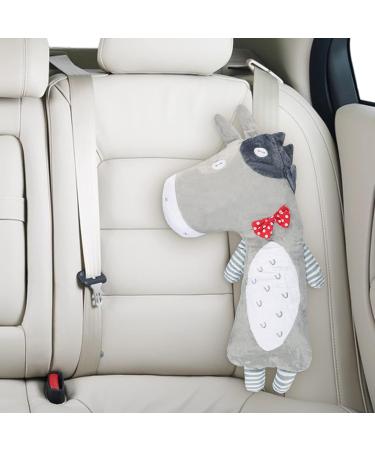 Car Seat Belt Cover for Kids Soft Comfort Seat Belt Shoulder Pad Safety Shoulder Strap Cushion Shoulder Protector Travel Pillow Head Neck Support Universal Fit Car Accessories for Children Boys Girls Grey Cow - Buy Online on GoSupps.com