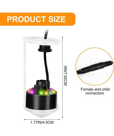 Delamiya Ultrasound Nebulizer | 12 LED Color-Changing Mist Maker for Fountains & Ponds - Premium Water Fogger with Removable Spray Protection - Buy Online on GoSupps.com