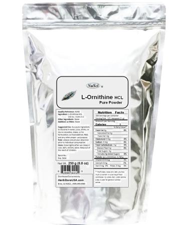 NuSci Pure L-Ornithine Powder 250g (8.8 oz) AJI Quality