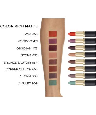 L'Oreal Paris Color Riche Magnetic Stones Matte Lipstick 358 Lava - 5ml/2.4g (Pack of 1) - Buy Online on GoSupps.com