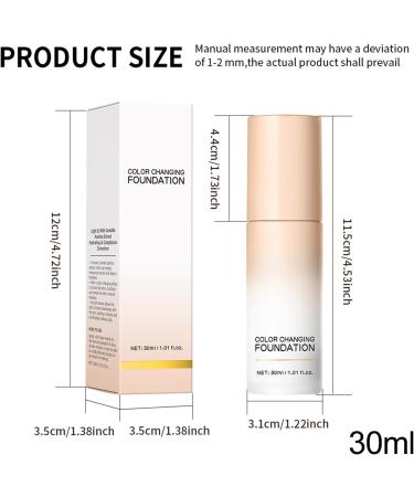 WJnflQN Corrective foundation 30 ml makeup concealer colormatching foundation for travel dating commuting meeting gardening and evenings 4 - Buy Online on GoSupps.com