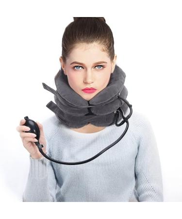 JLASDR Neck Support Protection Neck Traction Cervical Traction Collar Device for Neck Shoulder Back Head Pain Relief Inflatable Spine Alignment Pillow for Travel Home jj-99 - Buy Online on GoSupps.com