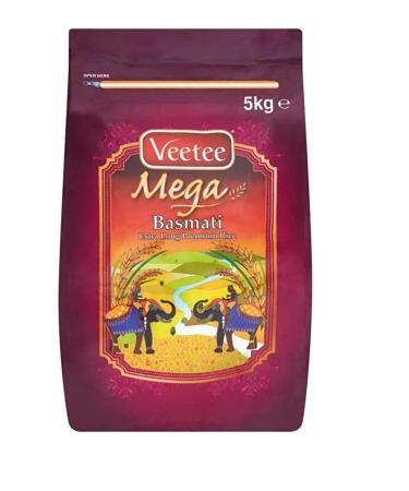 Veetee Mega Long Basmati Rice 5kg-Fd