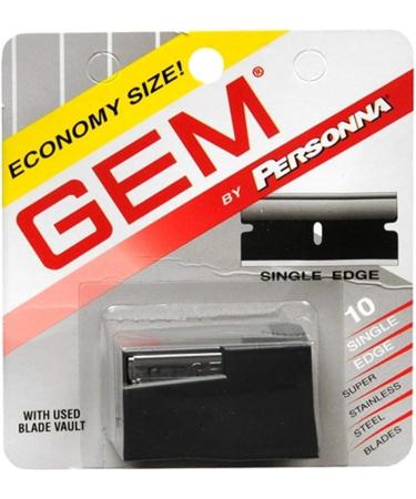 Personna Gem Stainless Steel Single Edge Razor Blades 10 Ea (2 Pack) - Buy Online on GoSupps.com