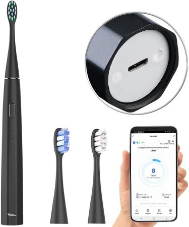 Newgen Medicals USB Toothbrush - Smart Sound Electric Toothbrush with 5 Modes Bluetooth USB-C and App Control for Optimal Oral Care - Buy Online on GoSupps.com