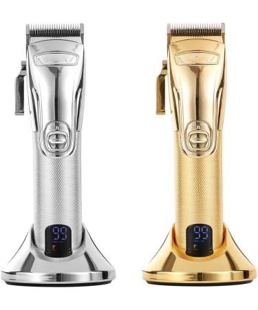 Pro Hair Clipper Professional Hair Clipper for Barber Hair Trimmer for Men Personal Care Shaver LCD Rechargeable Electric Clippers Hair Salon(Color:Gold) - Buy Online on GoSupps.com