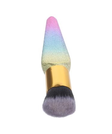 Housoutil Face Powder Brushes Flat Top Cosmetic Brush Liquid Foundation Brush Powder Cosmetics Brushes Buffing Brush Makeup Round Cosmetic Brush Makeup Flat Brush Big Fat Applicator Travel