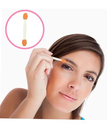 PLAFOPE 100pcs Sponge Eye Emulsion Dual Ended Makeup Brush Plastic Eye Shadow Sponge Stick - Buy Online on GoSupps.com