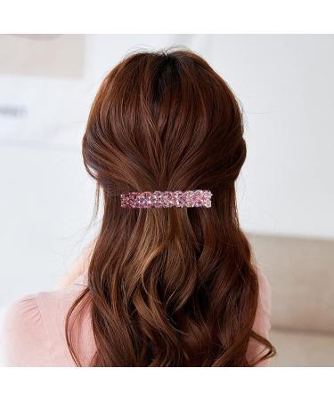 Nifocc Rhinestone Hair Clips - Stylish Rectangle Hair Claw Set for Women & Girls - 4 Pcs Hair Styling Accessories - Buy Online on GoSupps.com