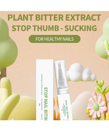 Nail polish to stop biting your nails | Anti-nail-biting treatment - 5 ml 8-hour protection for all ages corrects bad habits for school travel - Buy Online on GoSupps.com