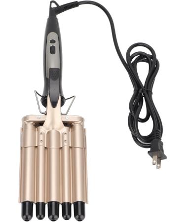 5 Barrel Curling Iron Wand | Digital Display Hair Crimper | 15 Temp Settings for Long Lasting Waves | Durable ABS & Aluminum - Buy Online on GoSupps.com