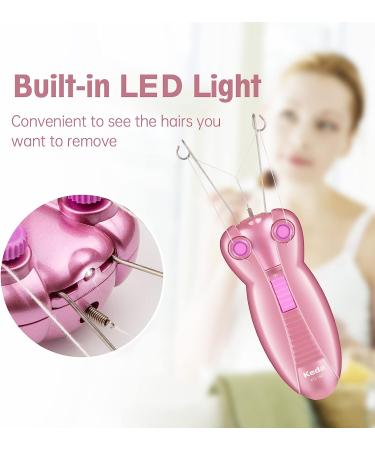 Electric Facial Threading Hair Remover for Women - Automatic Epilator for Fine Hair on Face, Chin, Upper Lip, Arms - Buy Online on GoSupps.com