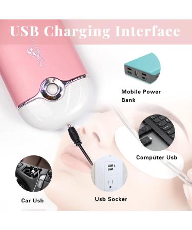 GreenLife USB Rechargeable Portable Mini Fan - Bladeless Handheld Eyelash Dryer & Air Conditioning Blower (Purple) - Perfect for Eyelash Extensions - International Shipping Available - Buy Online on GoSupps.com
