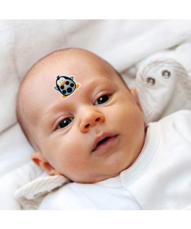 Exceart Baby Forehead Thermometer Strips Quick Read Fever Stickers for Kids & Adults (10 Pack Penguin Design) - Buy Online on GoSupps.com