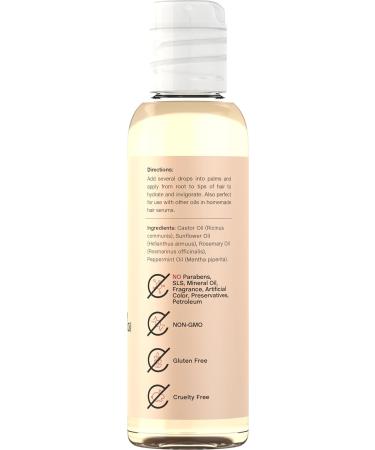 Rosemary Mint Hair Oil | 4 fl oz | Hydrating Moisturizing Paraben-Free | Ideal for All Hair Types - Buy Online on GoSupps.com
