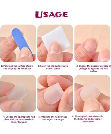 Nail Tips False Nails Tips Art Press on Nails Handmade Manicure Medium Almond Ballet Fake Nails Shell Nails Press On Nails Design with Adhesive Nail File Set(Size-L) - Buy Online on GoSupps.com