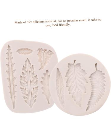 Alipis 4 Pcs Leaf Mold Baking Cakes Molds Candle Decor Candy Mold Xmas Fondant Molds Resin Molds Palm Multi-Function Fondant Mold Soap Silicone Molds DIY Clay Silica Gel White Small Cake - Buy Online on GoSupps.com