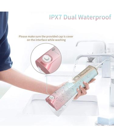 Rechargeable Cordless Water Tooth Flosser - Portable Oral Irrigator with 3 Modes & 5 Jet Tips, IPX7 Waterproof for Home & Travel - Buy Online on GoSupps.com